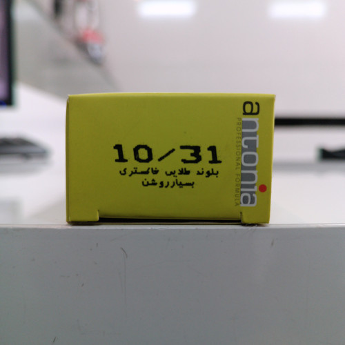 رنگ مو آنتونیا شماره 10/13 بلوند طلایی خاکستری بسیار روشن سری GOLDEN ASH